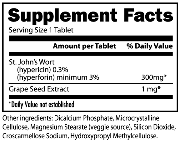 Hypericum Perforatum II - 300mg St. Johns Wort