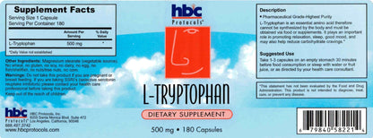 L-Tryptophan - 180 Capsules